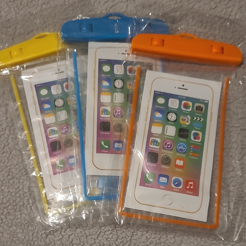 Universal Waterproof Phone Case - Blue, Yellow, Orange